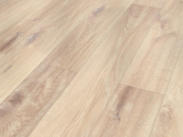 Stratifié Basicfloor chêne chaulé beige parquet rustique